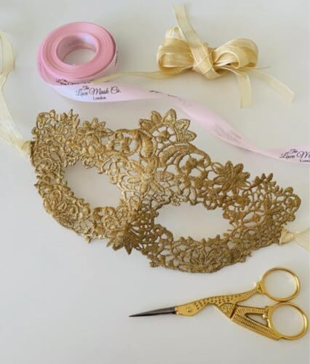 8893 Luxury Lace Masquerade Prom Halloween Carnival Mask Ball Goddess Gold